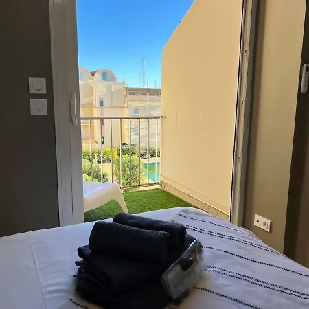 Bel Avec Piscine Et Vue Bateaux * Gruissan
